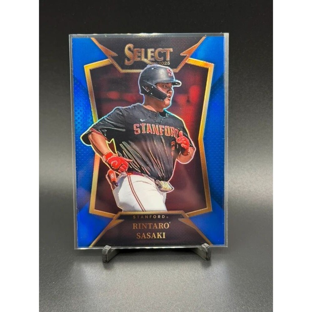 2025 Panini Select Rintaro Sasaki Blue Prizm /49 #4 Stanford Cardinal